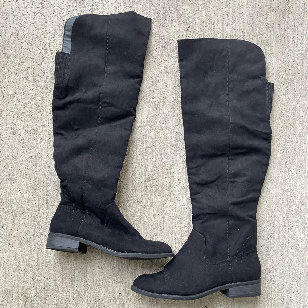 Jore Harper Black Suede Boots size 8.5